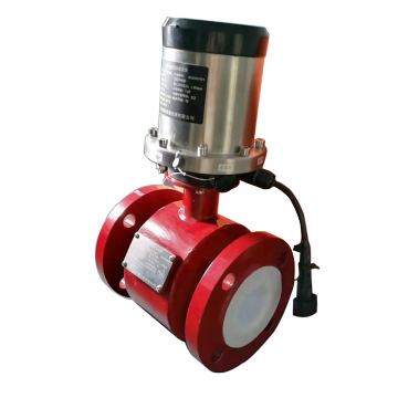 Battery powered ip68 magnetic stainless steel 316 l dn250 3.6vdc electromagnetic flow meter